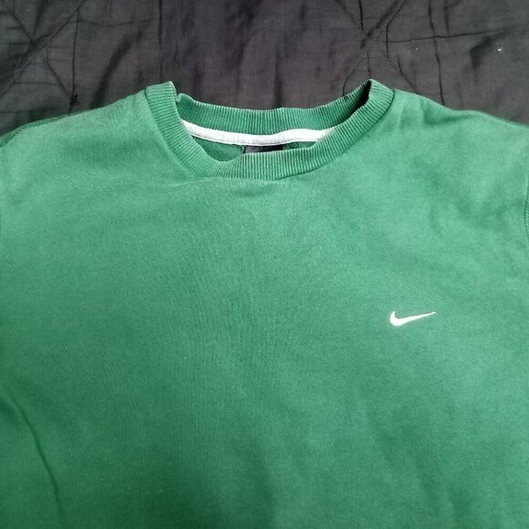 Vintage Y2K Nike Small Swoosh Crewneck Sweatshirt - Picture 1 of 6